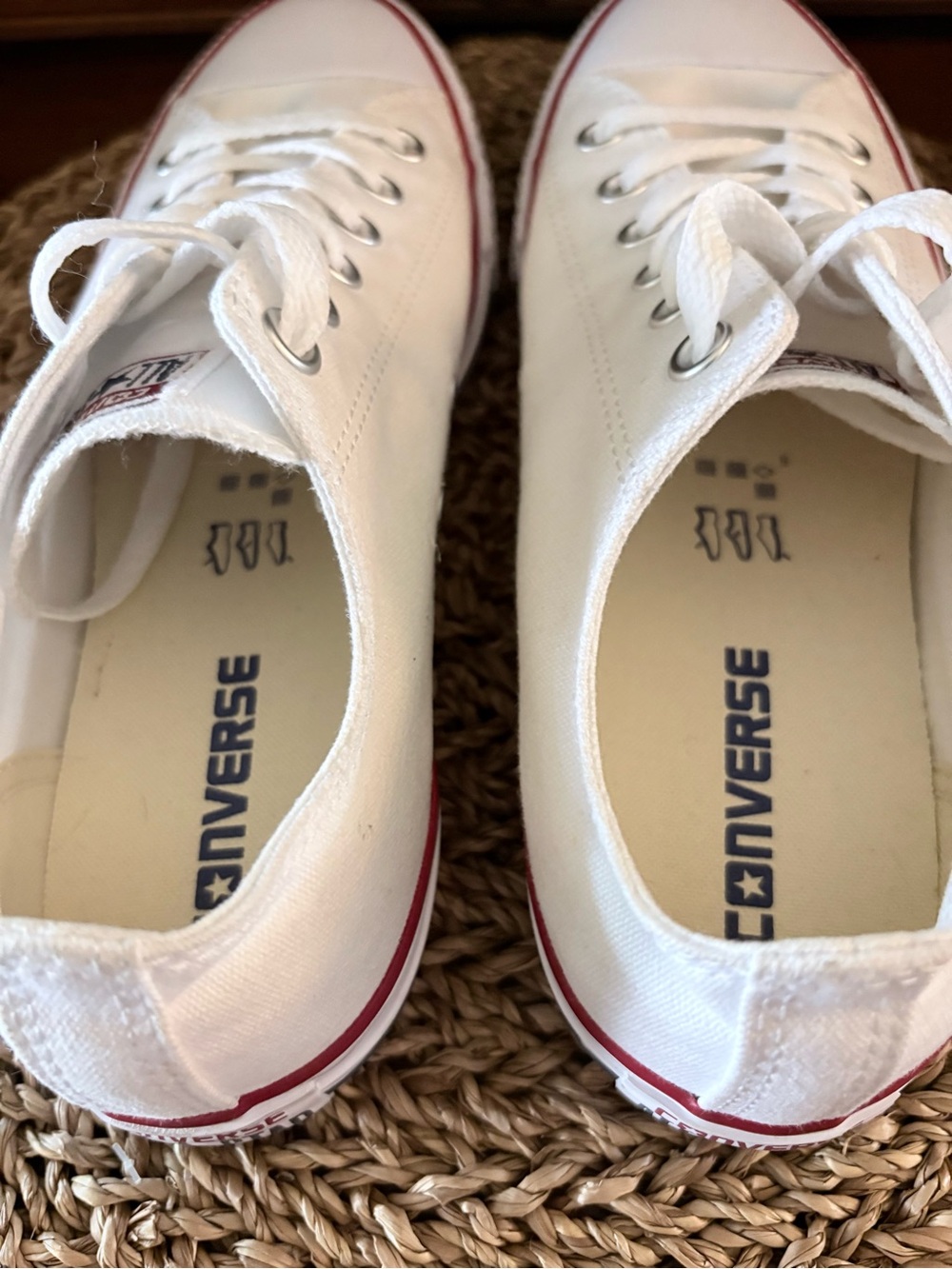 Converse Chuck Taylor All Star Low Top White M7652 Unisex Mens 6.5 Womens 8.5 - Picture 8 of 9